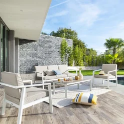 Salon de jardin Pavane en aluminium