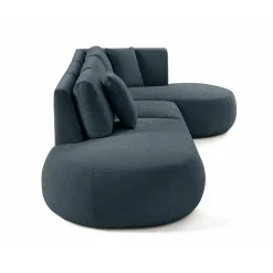 Santorini - canapé modulable d'angle droit - 5 places - en tissu texturé