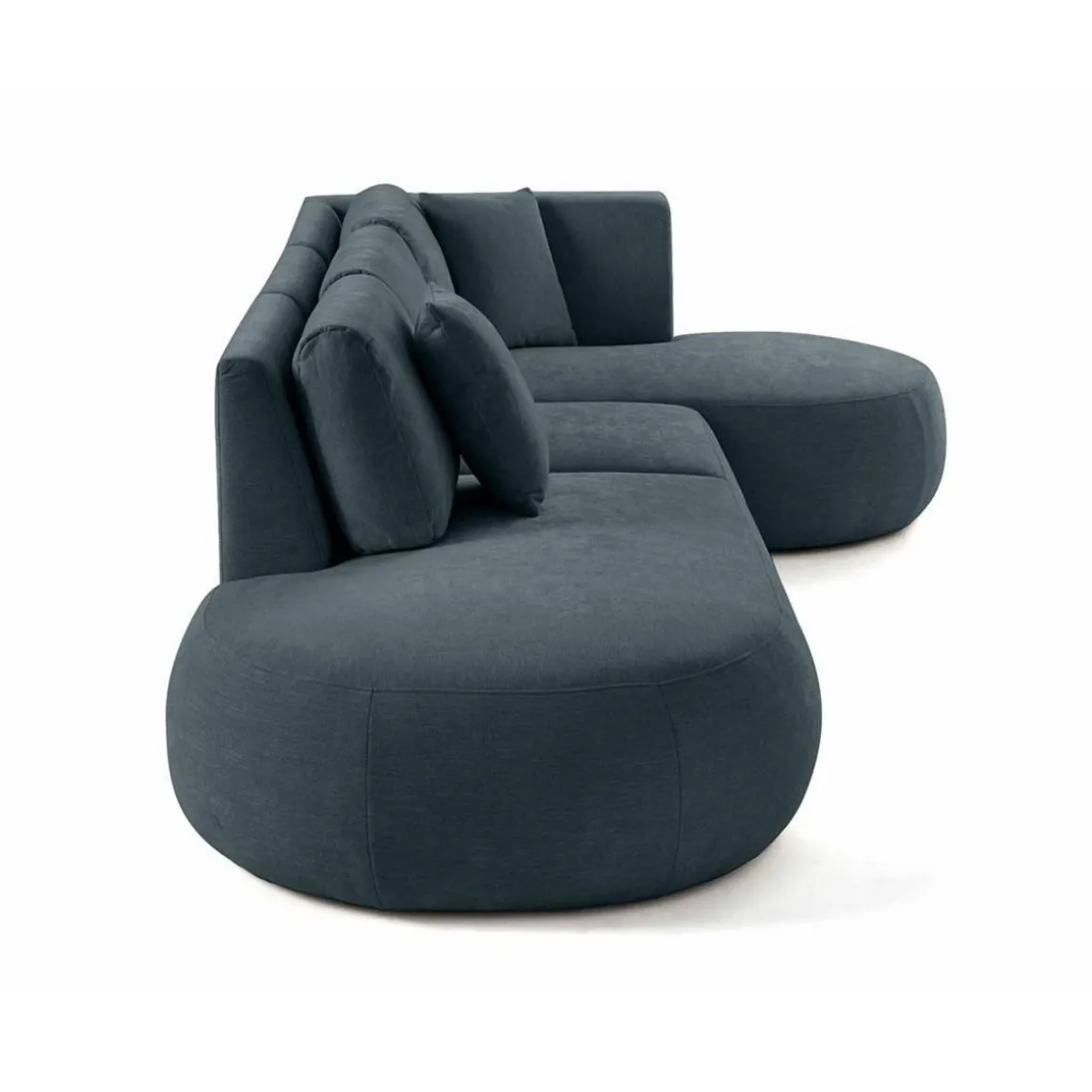 Santorini - canapé modulable d'angle droit - 5 places - en tissu texturé