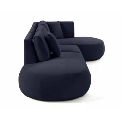 Santorini - canapé modulable d'angle droit - 5 places - en tissu texturé