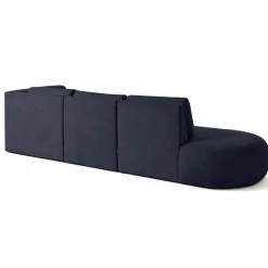 Santorini - canapé modulable d'angle droit - 5 places - en tissu texturé