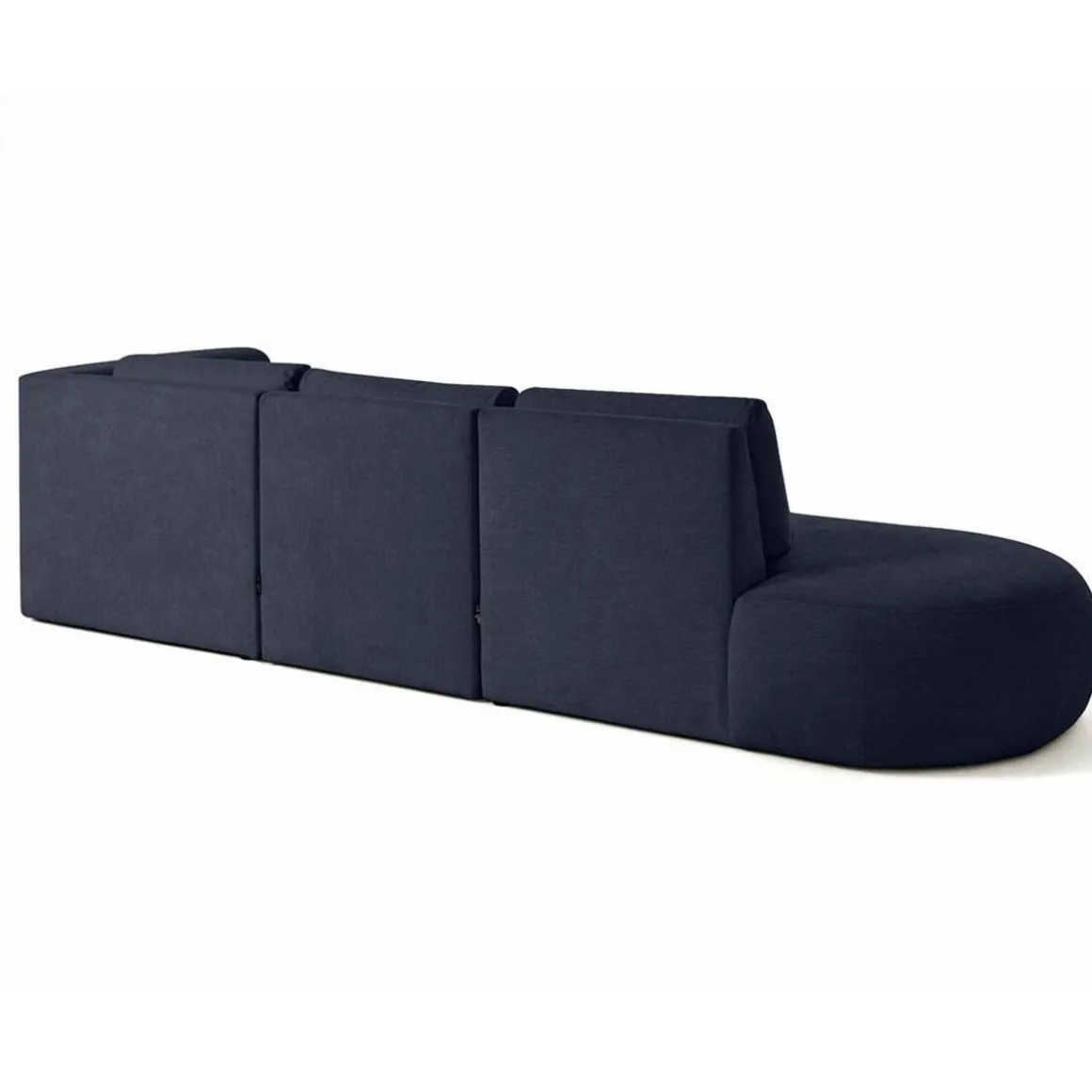 Santorini - canapé modulable d'angle droit - 5 places - en tissu texturé