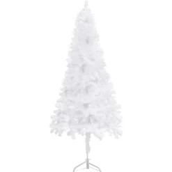 Sapin de Noël artificiel d'angle Blanc 150 cm PVC