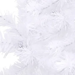Sapin de Noël artificiel d'angle Blanc 150 cm PVC