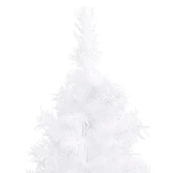 Sapin de Noël artificiel d'angle Blanc 150 cm PVC