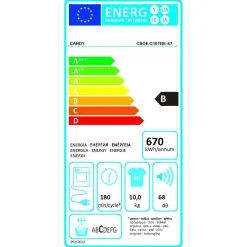 Sèche-linge à condensation 60cm 10kg - csoec10tbe-47