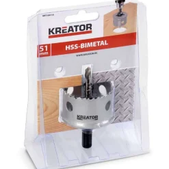 Scie cloche bois et métal Kreator Ø 51 mm
