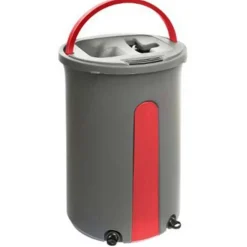 Seau 2 Bacs & Balai Lena 150cm Multicolore