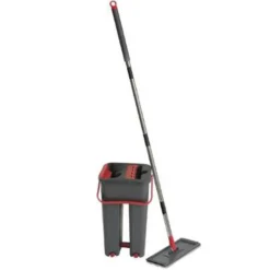 Seau, Balai & 2 Serpillières Tana 4L Gris