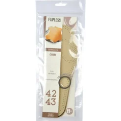 Semelles Chaussures Cuir Taille 42/43cm Beige