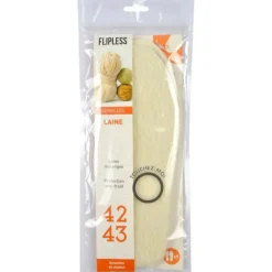Semelles Chaussures Laine Taille 42/43 Blanc
