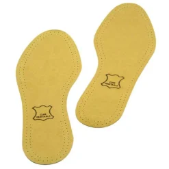 Semelles pour Chaussures Cuir Taille 35/37cm Jaune