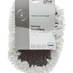 Serpillière pour Balai Amovible 49cm Gris