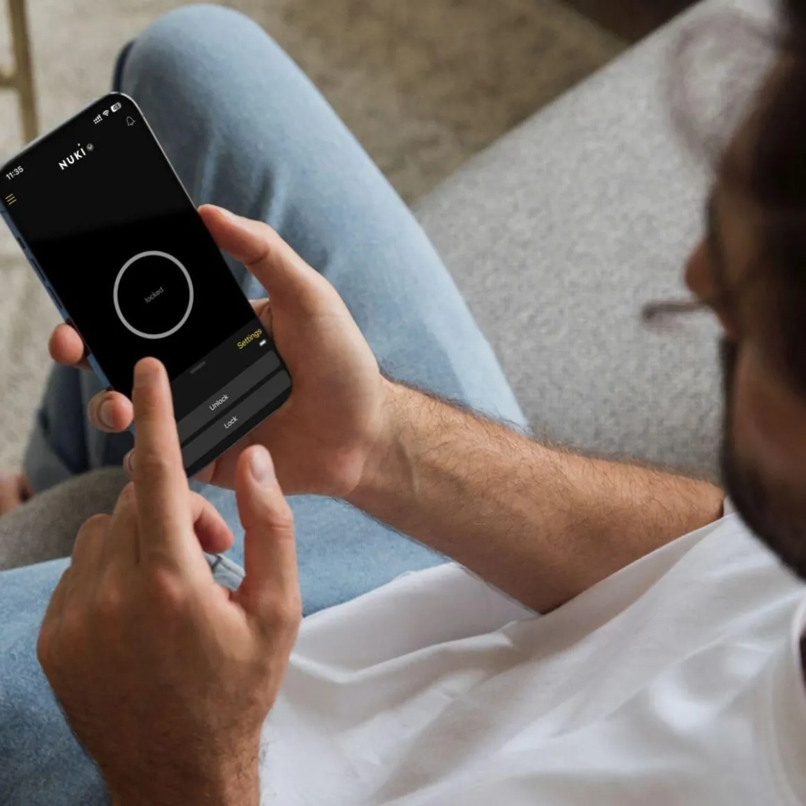 Serrure connectée Smart Lock Pro (4e Génération) Noir