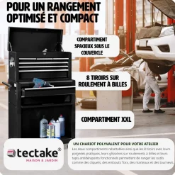 Servante d'atelier 10 compartiments