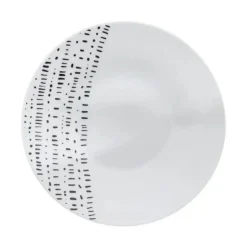 Service de Table 18 Pièces Berbère 27cm Blanc