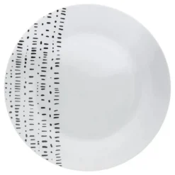 Service de Table 18 Pièces Berbère 27cm Blanc