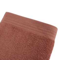 Serviette de toilette unie en pur coton équitable labellisé Max Havelaar 450 g/m2