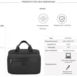 Serviette porte-ordinateur 14