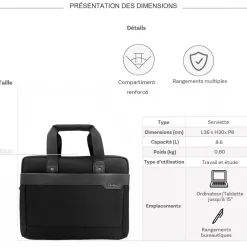 Serviette porte-ordinateur 15