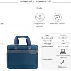 Serviette porte-ordinateur 15