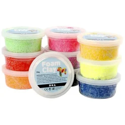 Set 10 pâtes à modeler Foam Clay - Couleurs basiques 35 g