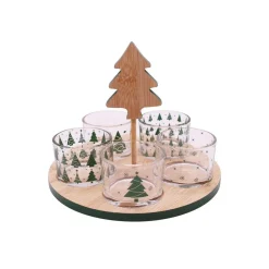 Set apéritif de Noël 6 pièces - Vert