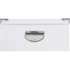 Set de 6 Boîtes de Rangement Uni 48cm Blanc