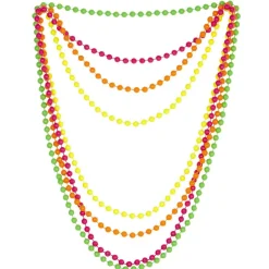 Set de 4 colliers de perles - Neon
