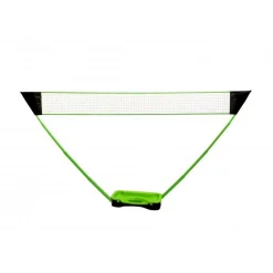 Set de Badminton complet avec filet 295 x 38 x 154 cm, raquettes, volants et étui de rangement