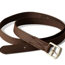 Set de selle équitation 17,5 en cuir véritable 12 cm 5 en 1 brun