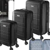 Set de valises rigides BRICE 3 pièces avec serrure à code