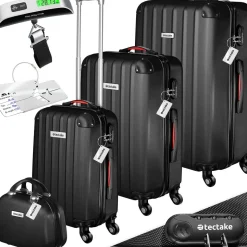 Set de valises rigides Cleo 4 pièces avec pèse-valise