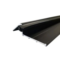 Seuil de porte 93 cm avec joint - anodisé noir