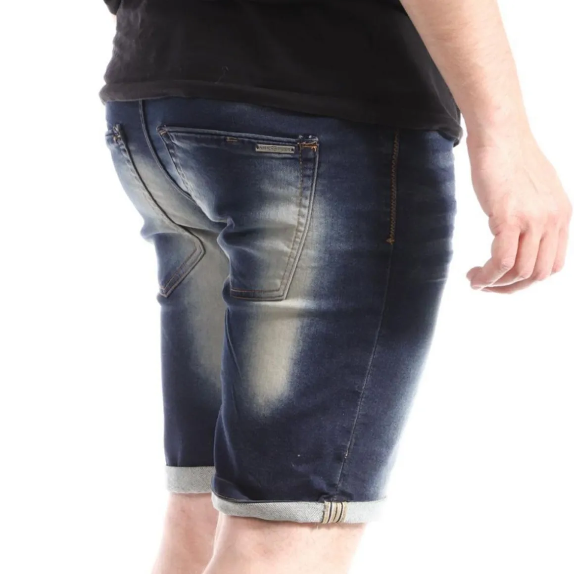 Short en Jean Foncé Homme Paname Brothers EV