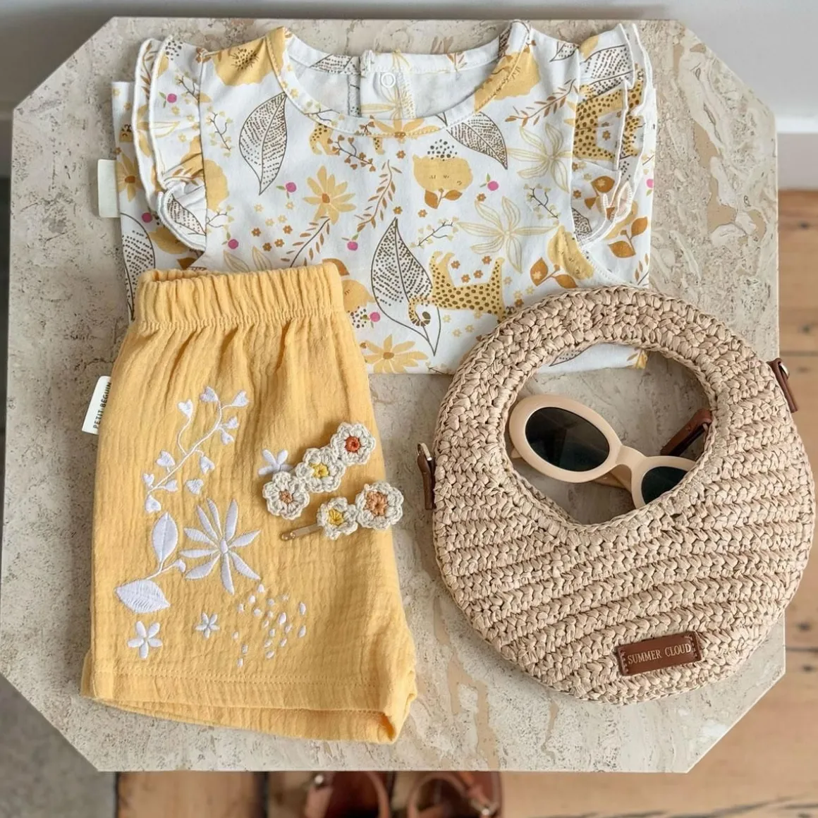 Short enfant en gaze de coton Ciao Milano