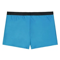 Shorty de bain enfant uni avec logo rubber print couleur