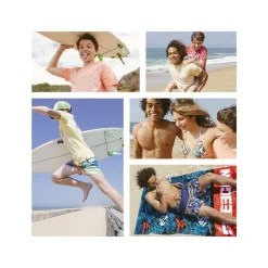 Shorty de bain garçon uni avec logo