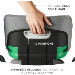 Siège auto évolutif rehausseur 2en1 I-SPARK i-Size 100-150 cm