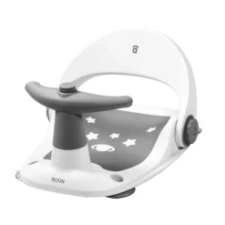 Siège de Bain Boon en Gris et Blanc - Confort et Sécurité pour Bébé
