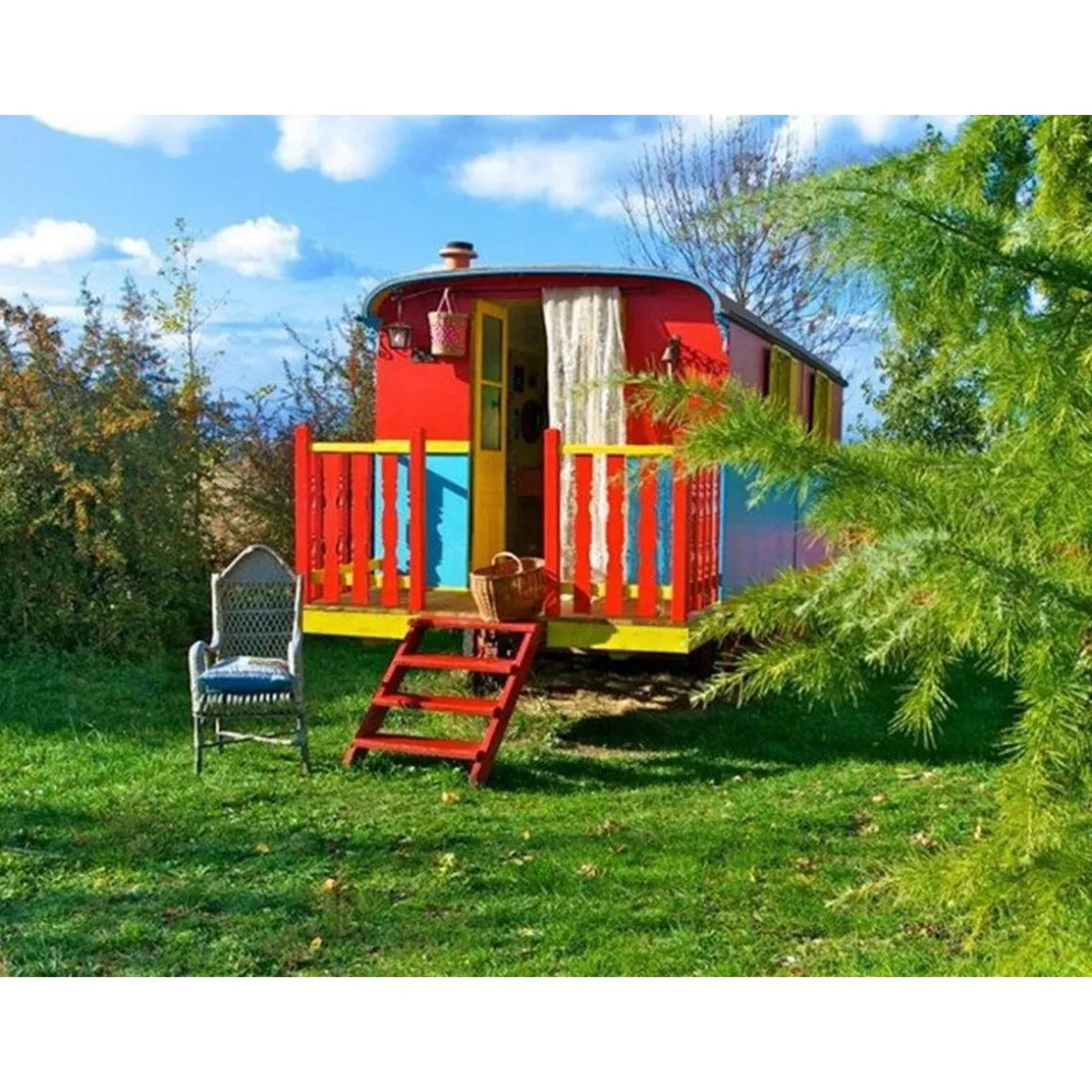 Séjour insolite de 2 jours en roulotte avec dîner, non loin de Toulouse - Coffret Cadeau Séjour