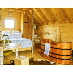 Séjour insolite de 2 jours en cabane avec accès au bain nordique près de Bordeaux - Coffret Cadeau Séjour