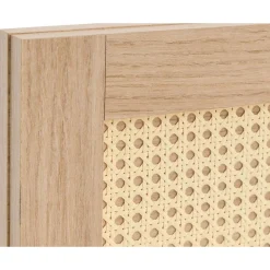 Sliven - lit - 160x200 cm - bois et cannage