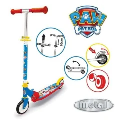 Smoby - Pat' Patrouille Patinette 2 roues - Pliable - Roues silencieuses -