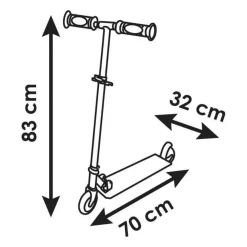 Smoby - Pat' Patrouille Patinette 2 roues - Pliable - Roues silencieuses -