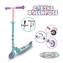 Smoby - Patinette Gabby et la Maison Magique - 2 roues - Pliables -