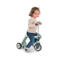 SMOBY - Patinette reversible 2 en 1 - Draisienne transformable en patinette - 3 roues