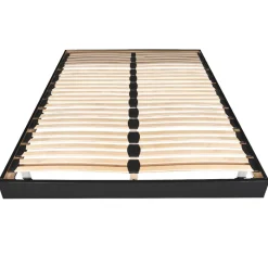 Sommier cadre à lattes sur pieds 140x190 cm 2x24 lattes ASCQ