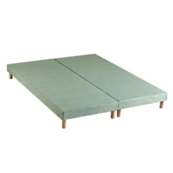 Sommier Tapissier à Lattes Vert 2X90x200 cm HYGGE