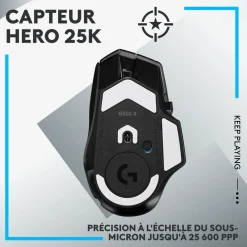 Souris Gamer Sans Fil G502 X Lightspeed Noir